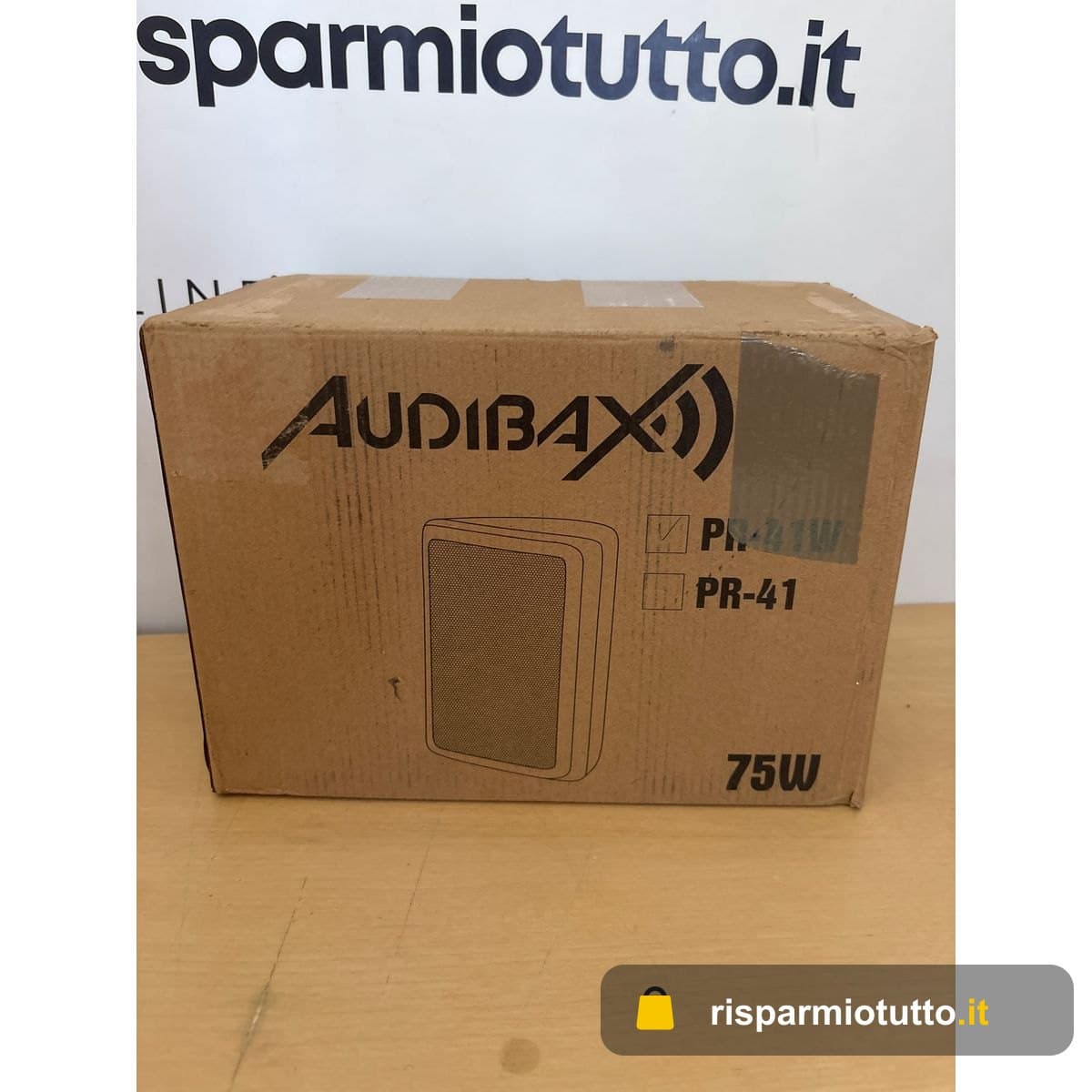 Audibax Pícolo PR-41W - Diffusori Passivi da Scaffale HiFi - Coppia di Altoparlanti Stereo a 2 Vie - Rinforzo 75W - Montaggio a Parete Incluso - Altoparlanti con Woofer da 4" - Suono Surround