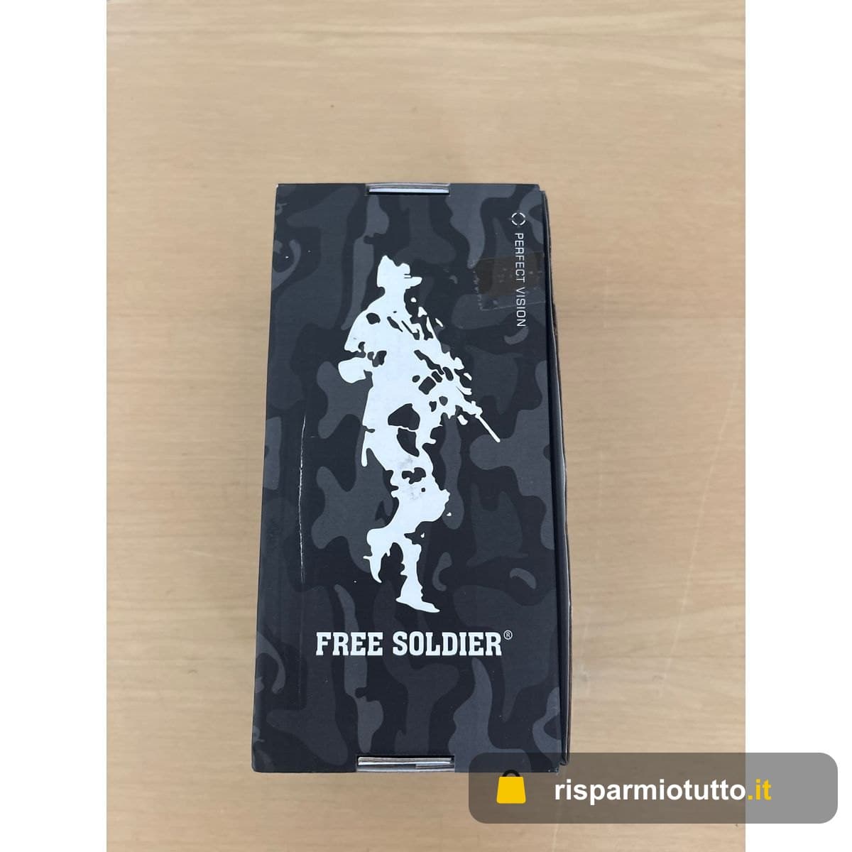 FREE SOLDIER Occhiali da Sole da Uomo Polarizzati 5 in 1 Occhiale Ciclismo MTB Softair Occhiali Tattici Militari Anti-UV400 Protezione per Ciclismo, Corsa, Pesca, Guida, Sport All'aperto, Blu