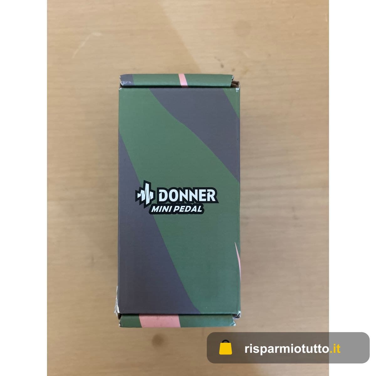 Donner Pedale Octave per Chitarra, Harmonic Square Pedale Mini Digitale Octave Pitch Shifter, 7 Modalità di Cambio 3 Modalità di Tono, Sharp/Detune/Flat, True Bypass