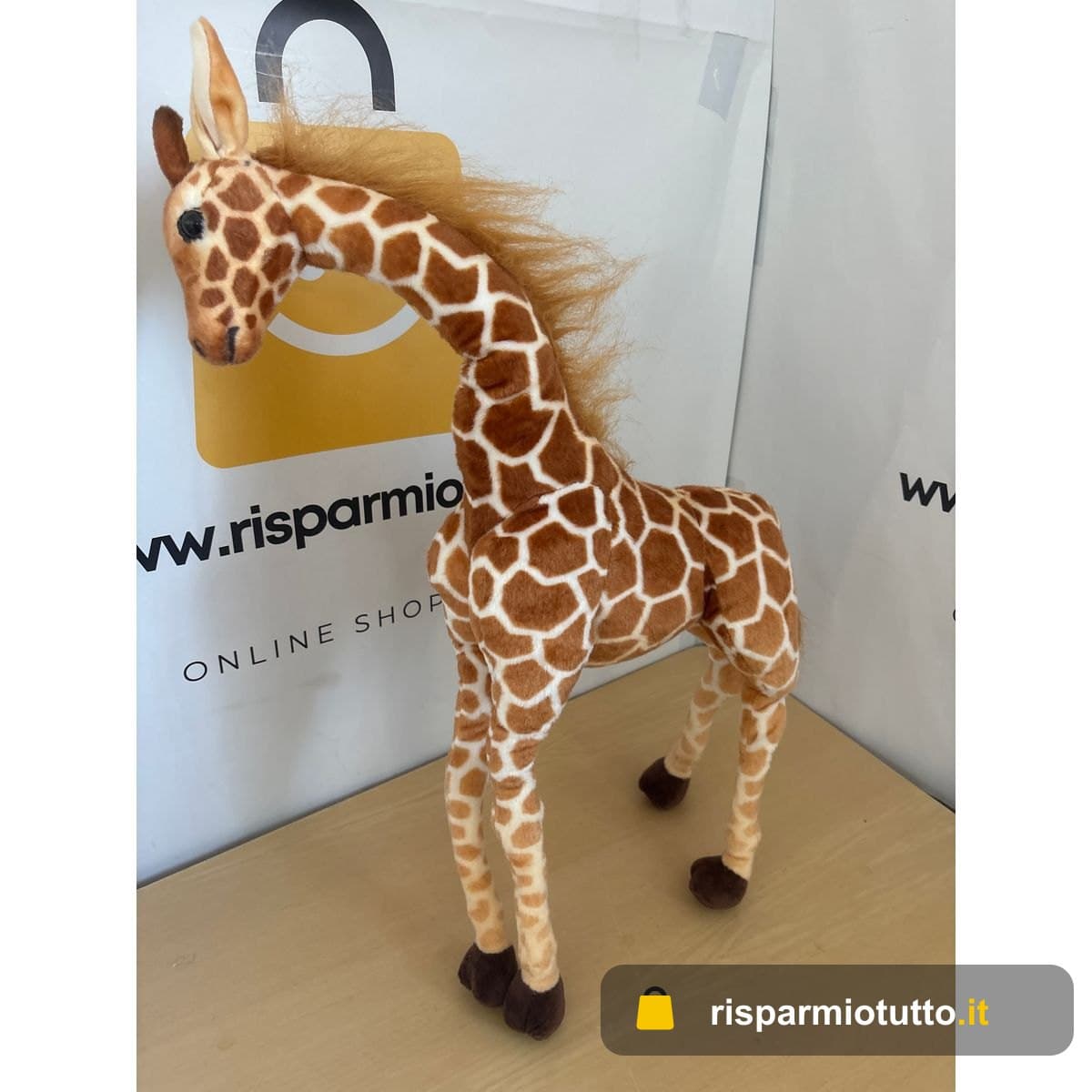 Giraffa di peluche per bambini, giraffa, peluche simulata, regalo per bambini, ragazze e ragazzi (80 cm, giraffa)