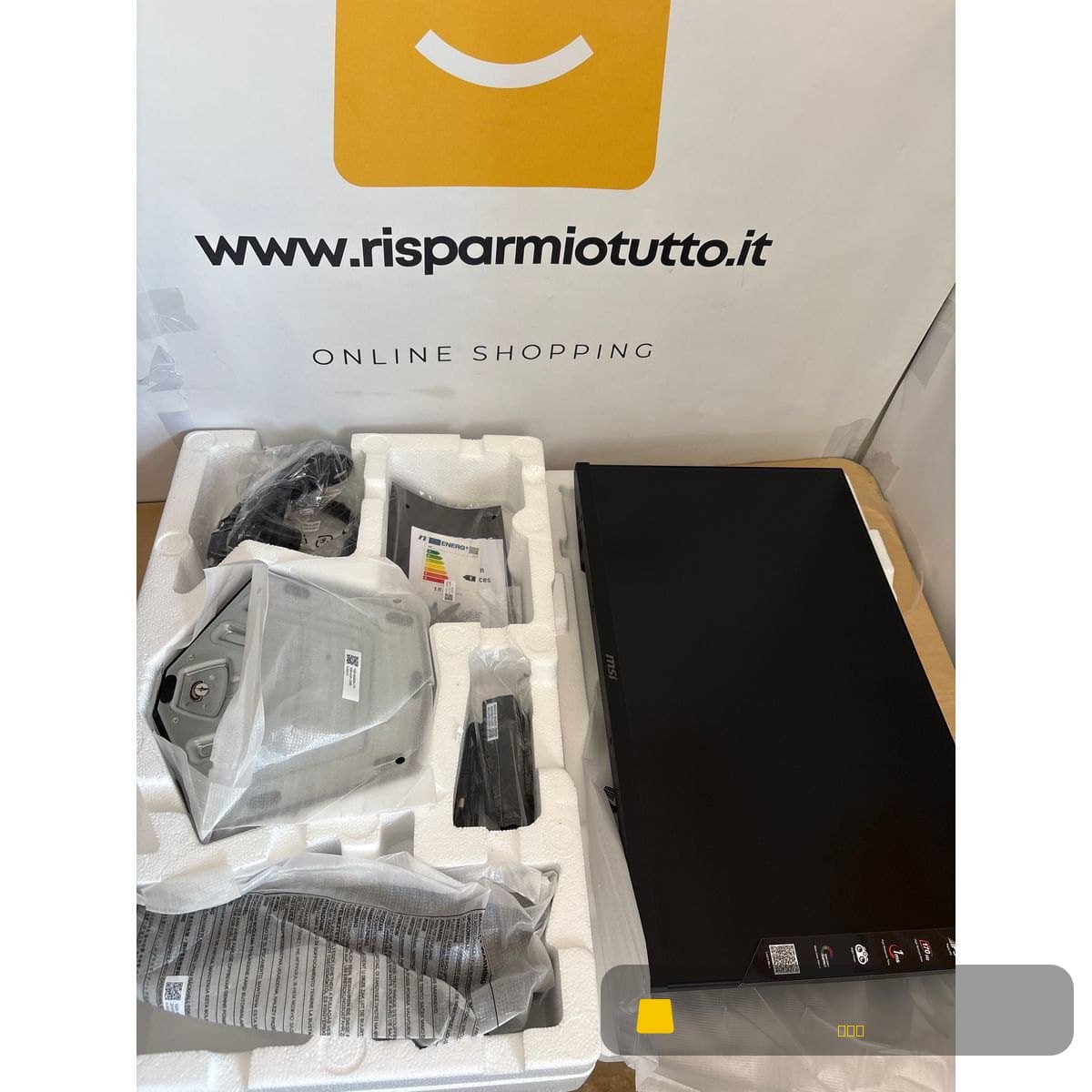 MSI G244F Schermo PC Gaming 23.8" Full HD - Lastra Rapid IPS 1920x1080, 170Hz / 1ms, 16:9, FreeSync Premium - HDMI 2.0b, DisplayPort 1.2a