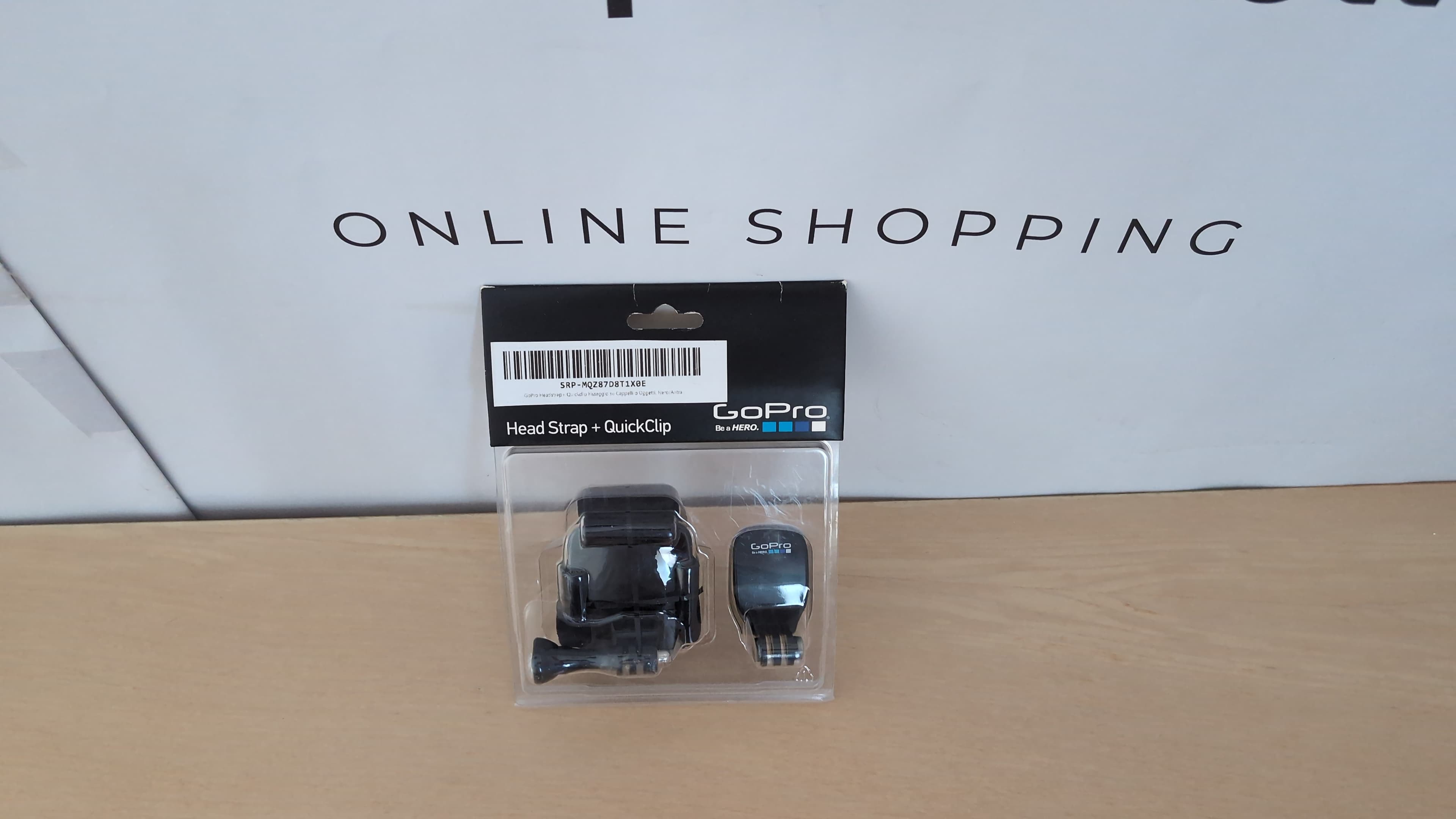 GoPro Headstrap+ Quickclip Fissaggio su Cappelli o Oggetti, Nero/Antracite, (ACHOM-001)
