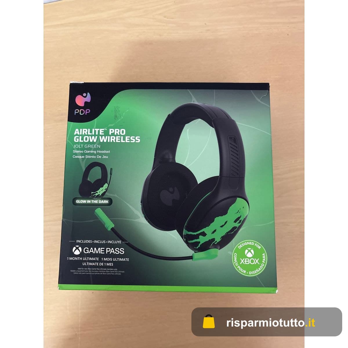 PDP Xbox AIRLITE Pro Wireless Headset Jolt Green