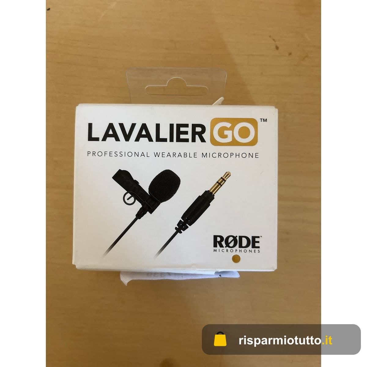RØDE Lavalier GO Microfono Lavalier/Lapello Professionale per Trasmissioni, Produzione Cinematografica, Creazione di Contenuti, Registrazione Vocale in Location e in Studio – Nero