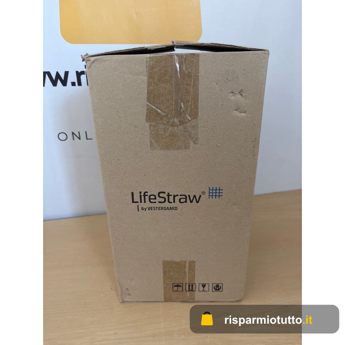 LifeStraw Home– Brocca con filtro dell'acqua, 7 tazze, in vetro con base in silicone, blu tempesta, per una protezione quotidiana contro batteri, parassiti, microplastiche, piombo, mercurio, PFAS e