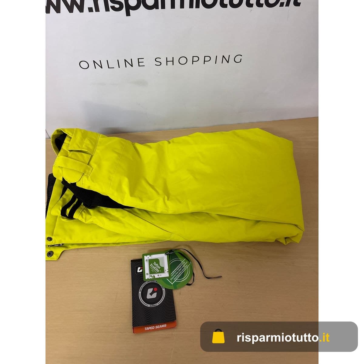 killtec Bambini e Ragazzi Pantaloni da Sci/Funzionali con Pettorina Staccabile, Protezione Bordi e paraneve KSW 214 BYS Ski PNTS, Lime, 164, 43651-000
