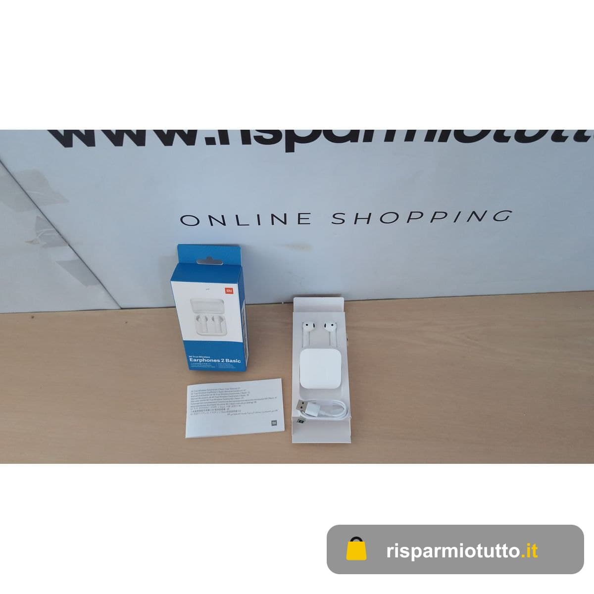Xiaomi Mi True Wireless Earphones 2 Basic, Cuffie Wireless Senza Cavi, Cancellazione Rumore con dual-Mic, Quick Paring, Compatibile con iOS e Android, Versione Italiana