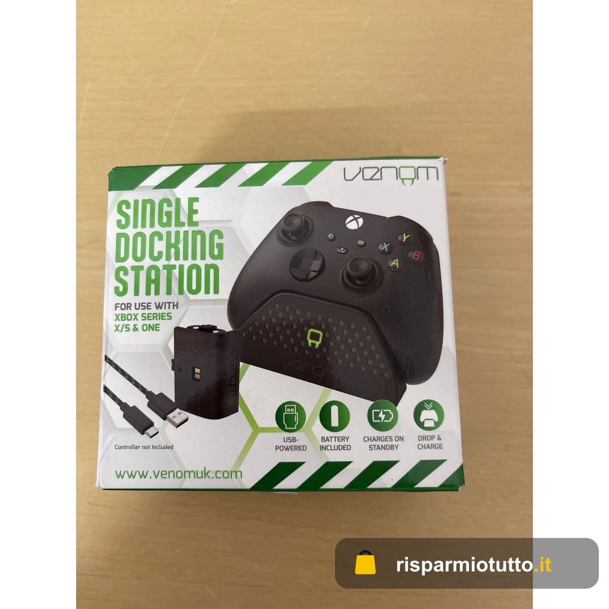 Venom Dock Di Ricarica con Batteria Ricaricabile - Nero (Xbox Series X e S/ Xbox One) - Bundle
