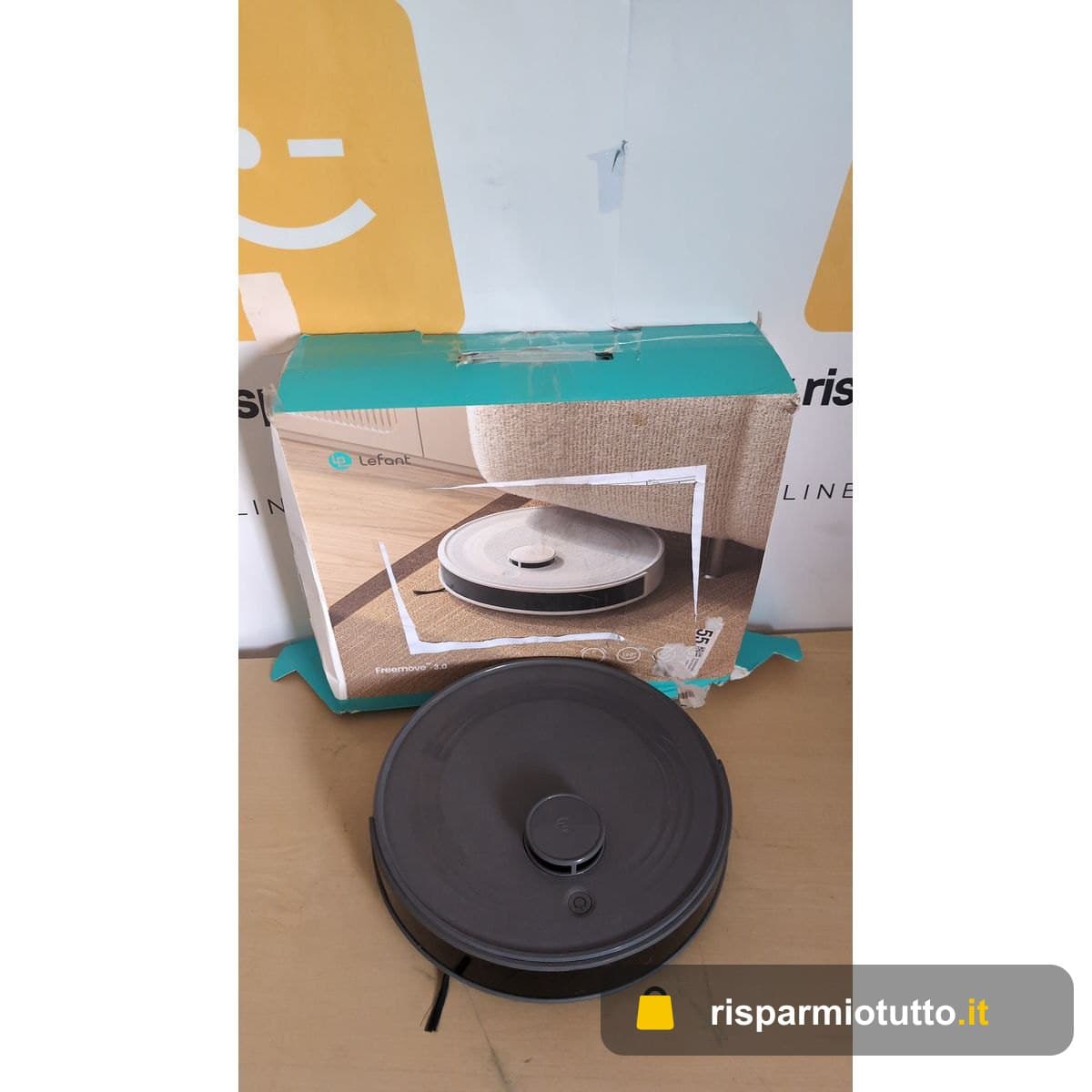 Lefant M2S Robot Aspirapolvere Lavapavimenti Con Mappatura,10000Pa,240 Minuti,Navigazione Laser dTOF,Tecnologia di Evitamento Degli Ostacoli PSD,Pulizia Personalizzata,Zone Vietate,Grigio
