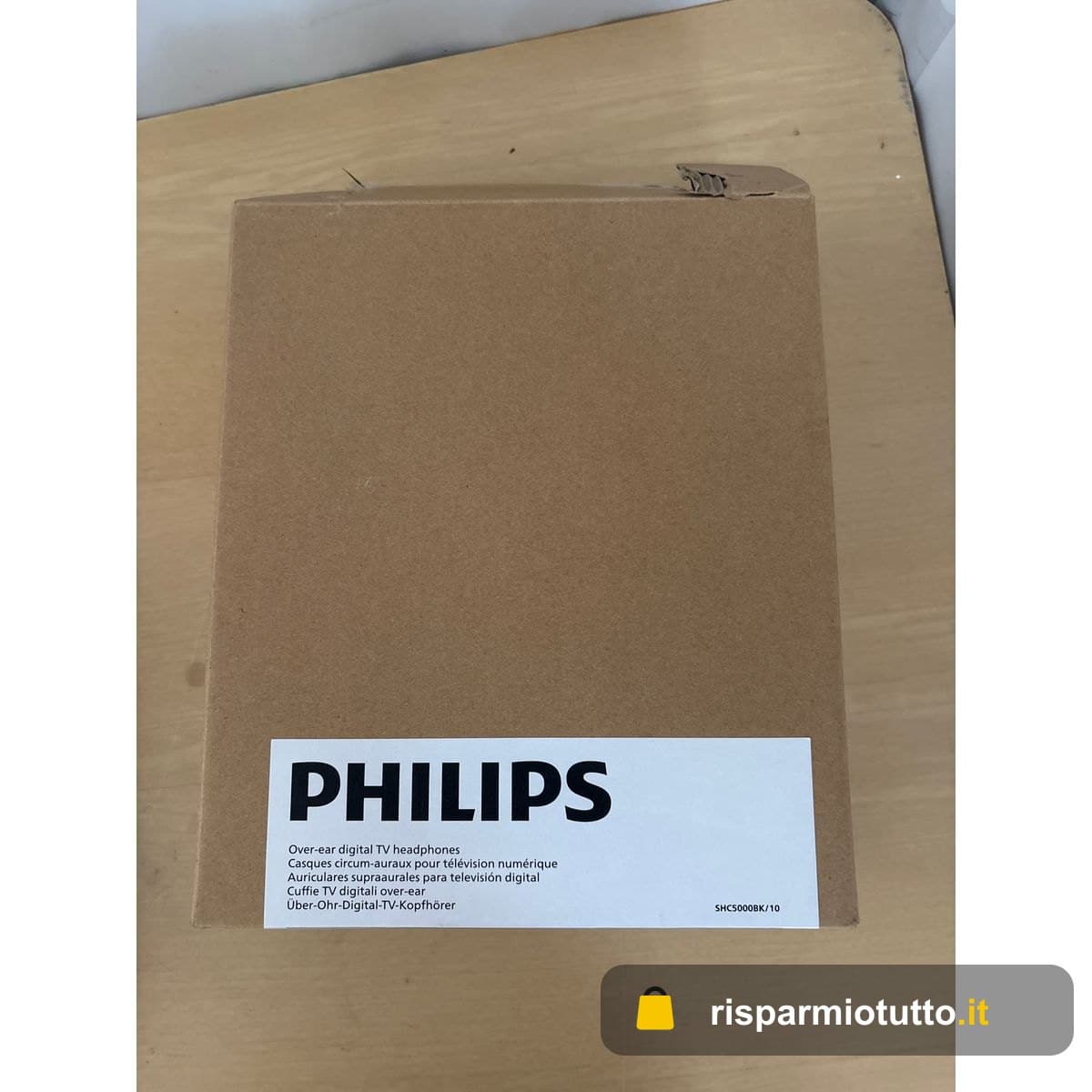 Philips SHC5200M2 Cuffie TV wireless con 30H di riproduzione, Portata 30m, Connessione 2.4G digitale, Vestibilità comoda over-ear, Batteria sostituibile, Audio chiaro dei dialoghi – Nero