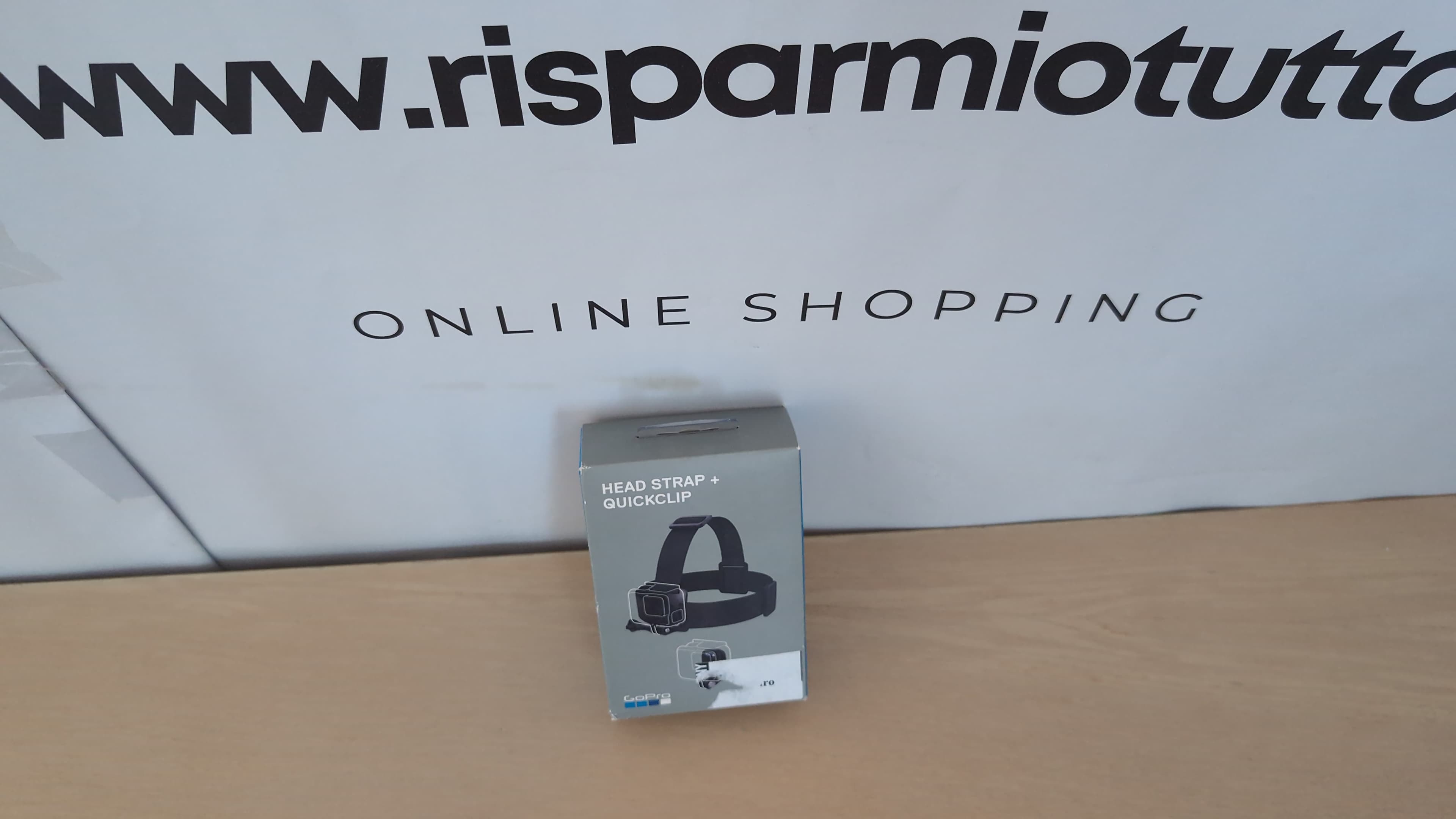 GoPro Headstrap+ Quickclip Fissaggio su Cappelli o Oggetti, Nero/Antracite, (ACHOM-001)