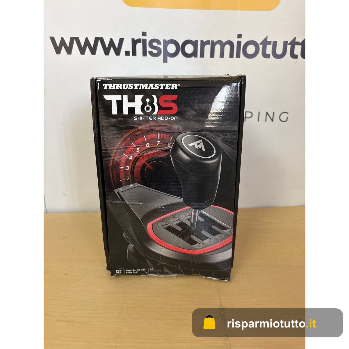 Thrustmaster TH8S Shifter Add-On – Cambio ad H Versatile – 8 Marce (7+1) – Ideale per Euro Truck Simulator 2 e Rally – Compatibile con PS5, Xbox e PC