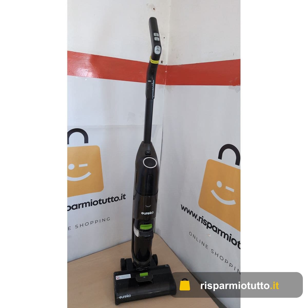 EUREKA NEW400 Lavapavimenti Senza Fili, Aspira e Lava in un Passaggio, 3,95kg Ultraleggero, Autopropulsione, 600ml+400ml Doppio Serbatoio, Batteria 2500mAh×6, Pavimento Asciutto 90%