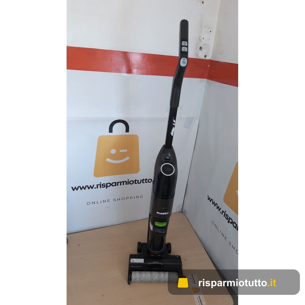 EUREKA NEW400 Lavapavimenti Senza Fili, Aspira e Lava in un Passaggio, 3,95kg Ultraleggero, Autopropulsione, 600ml+400ml Doppio Serbatoio, Batteria 2500mAh×6, Pavimento Asciutto 90%