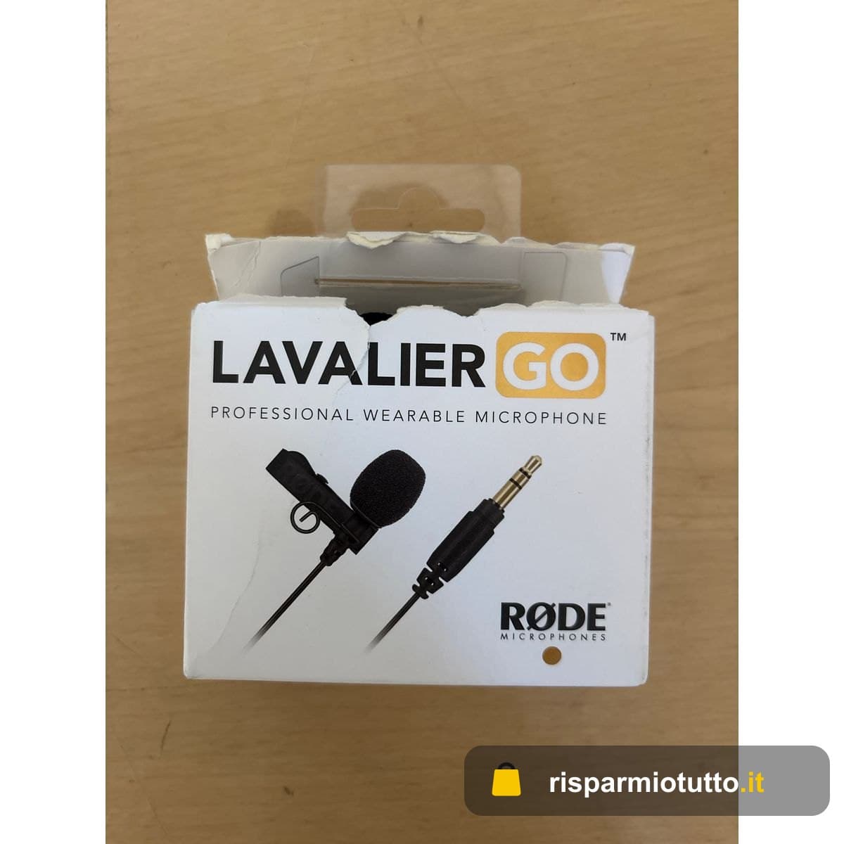 RØDE Lavalier GO Microfono Lavalier/Lapello Professionale per Trasmissioni, Produzione Cinematografica, Creazione di Contenuti, Registrazione Vocale in Location e in Studio – Nero