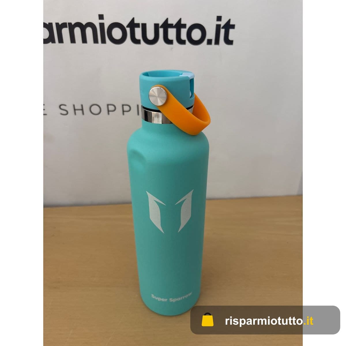 Super Sparrow Borraccia Termica, Acciaio Inox Bottiglia Termica - 1L - Senza BPA Borracce, Borraccia Bambini per Scuola, Sport, Campeggio, Yoga, Palestra, Ciclismo