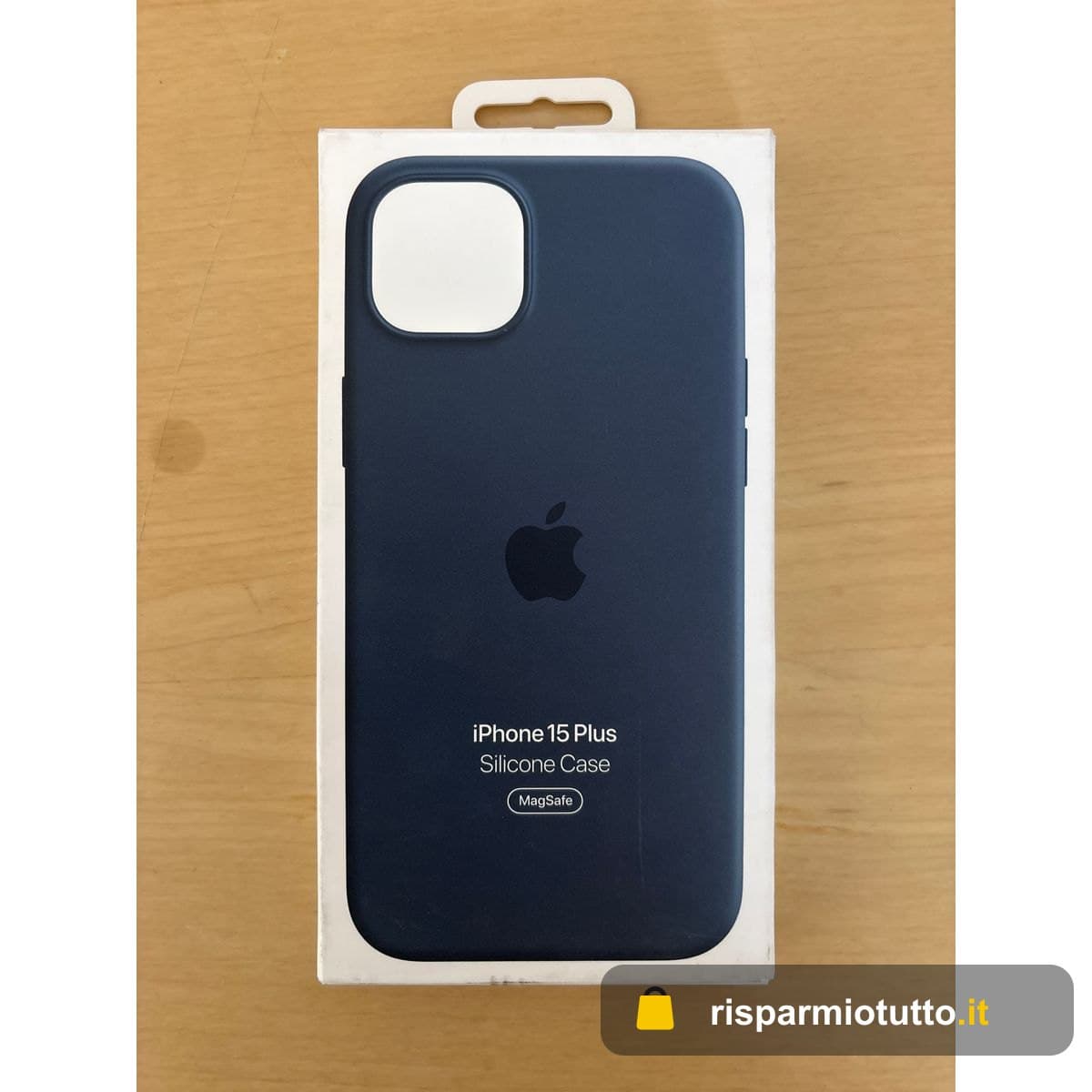 Apple Custodia MagSafe in silicone per iPhone 15 Plus - Blu tempesta 