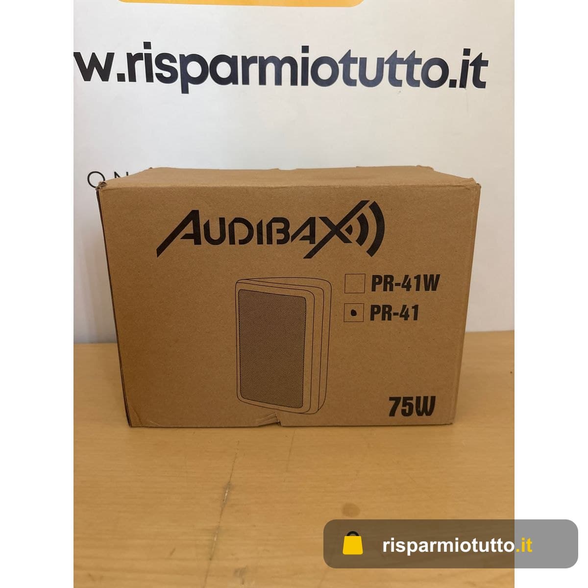 Audibax Pícolo PR-41 - Diffusori Passivi da Scaffale HiFi - Coppia di Altoparlanti Stereo a 2 Vie - Rinforzo 75W - Montaggio a Parete Incluso - Altoparlanti con Woofer da 4" - Suono Surround