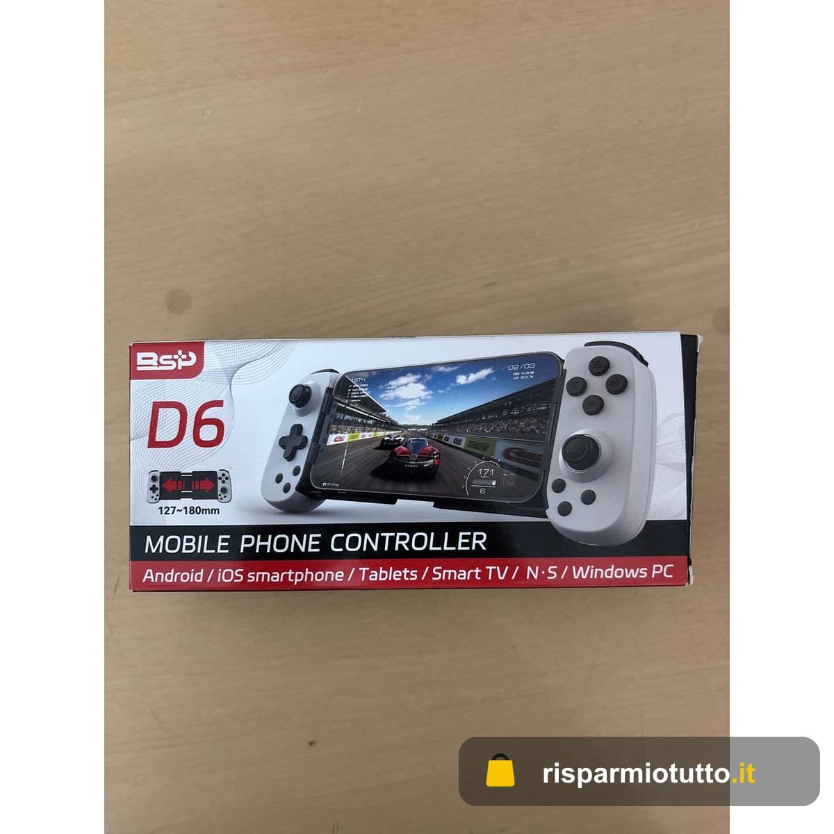 arVin Controller da gioco mobile per iPhone Android con supporto per cellulare e luce verde, gamepad wireless per iOS/Samsung/Tablet/Switch/PS4/PC, Xbox Cloud Gaming / PS Remote Play/Steam Link