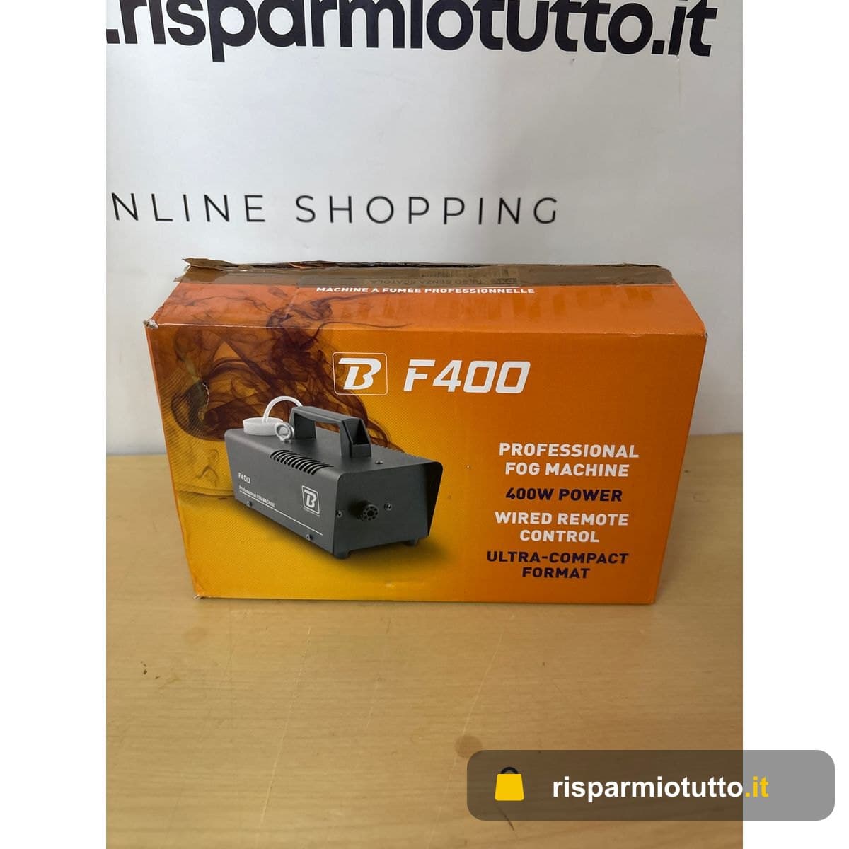 Macchina del fumo BoomToneDJ BOOF400 nera F400
