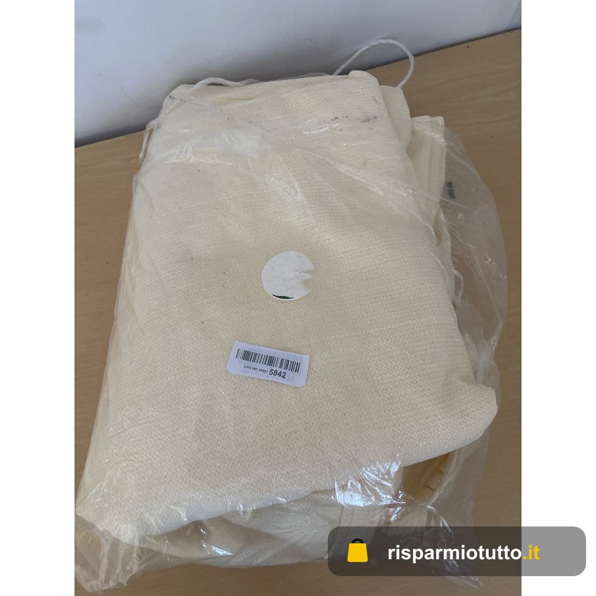 HAIKUS Tenda a Vela Impermeabile Quadrata 3x3 m, Vela Ombreggiante Rettangolare 300x300 cm, Telo Tenda da Sole per Esterno Giardino Terrazzo, Bianca Beige