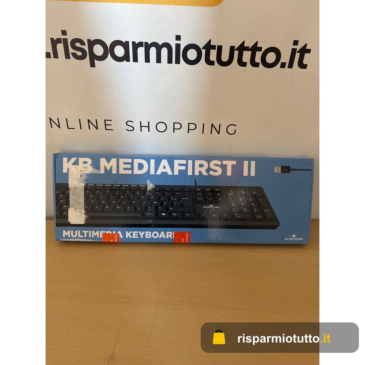 Bluestork Mediafirst BS-KB-MEDIAFIRST-2 - Tastiera multimediale, colore: Nero