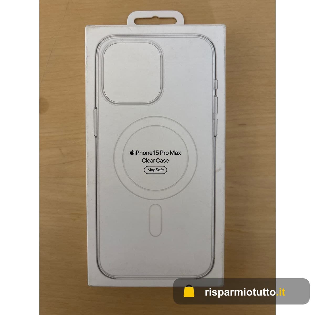 Apple Custodia MagSafe trasparente per iPhone 15 Pro Max 