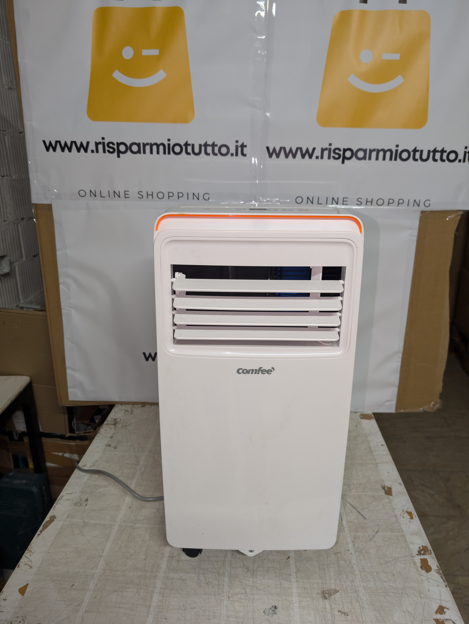 COMFEE' Condizionatore Portatile 9000 BTU/H, AMBRA 10C, 2,6kW, 25㎡/68m³, 3-in-1 Climatizzatore Portatile, Ventilatore, Raffreddamento, Deumidificazione, 24H Timer, Sleep Mode, Funzione Follow-me
