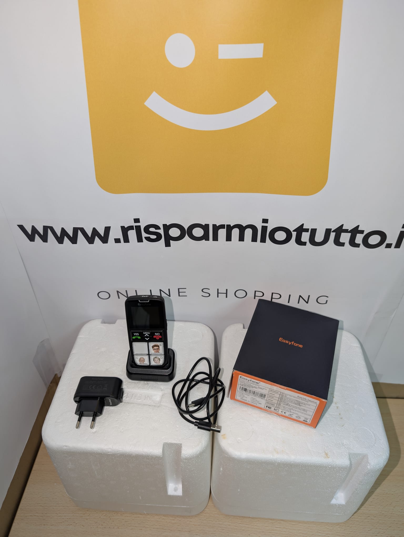 Easyfone T6 4G Telefono Cellulare per Anziani con Tasti Grandi