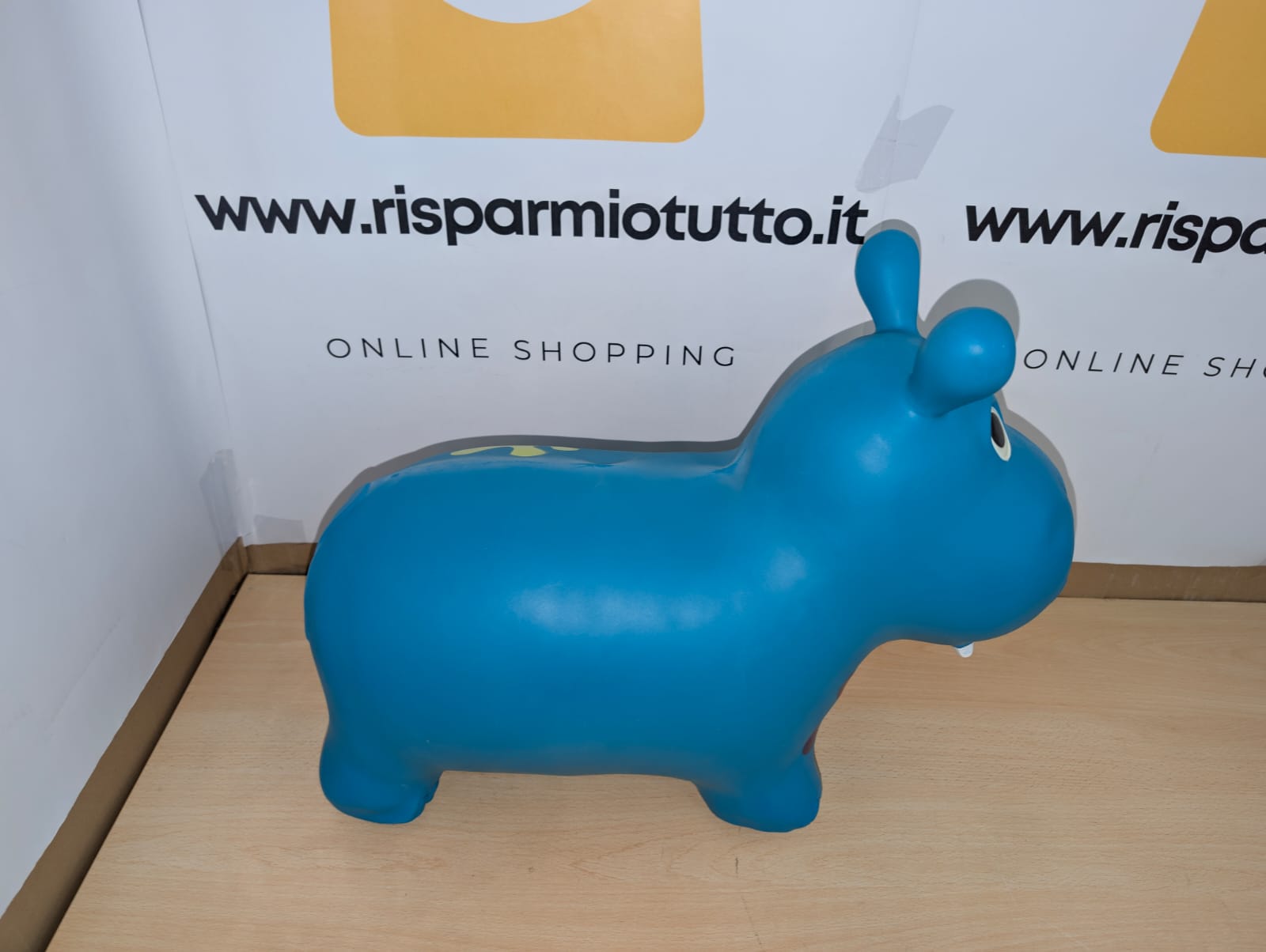 B. toys – Ippopotamo cavalcabile gonfiabile con pompa Inclusa – Giochi cavalcabili per bambini – Salta e rimbalza – 2 anni in su