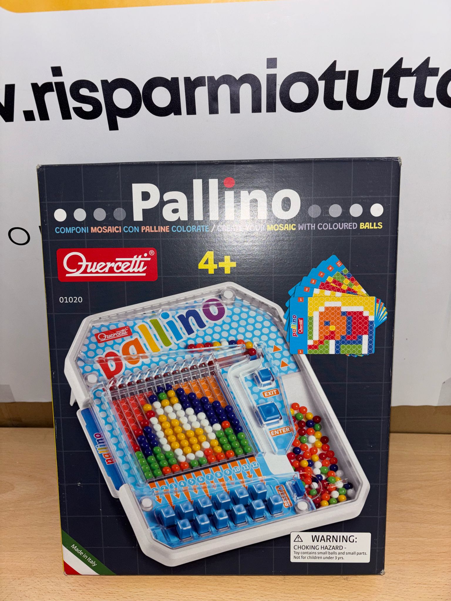 Quercetti-1020 Gioco con Palline Colorate, dai 4 agli 8 anni, Multicolore, x, 1020