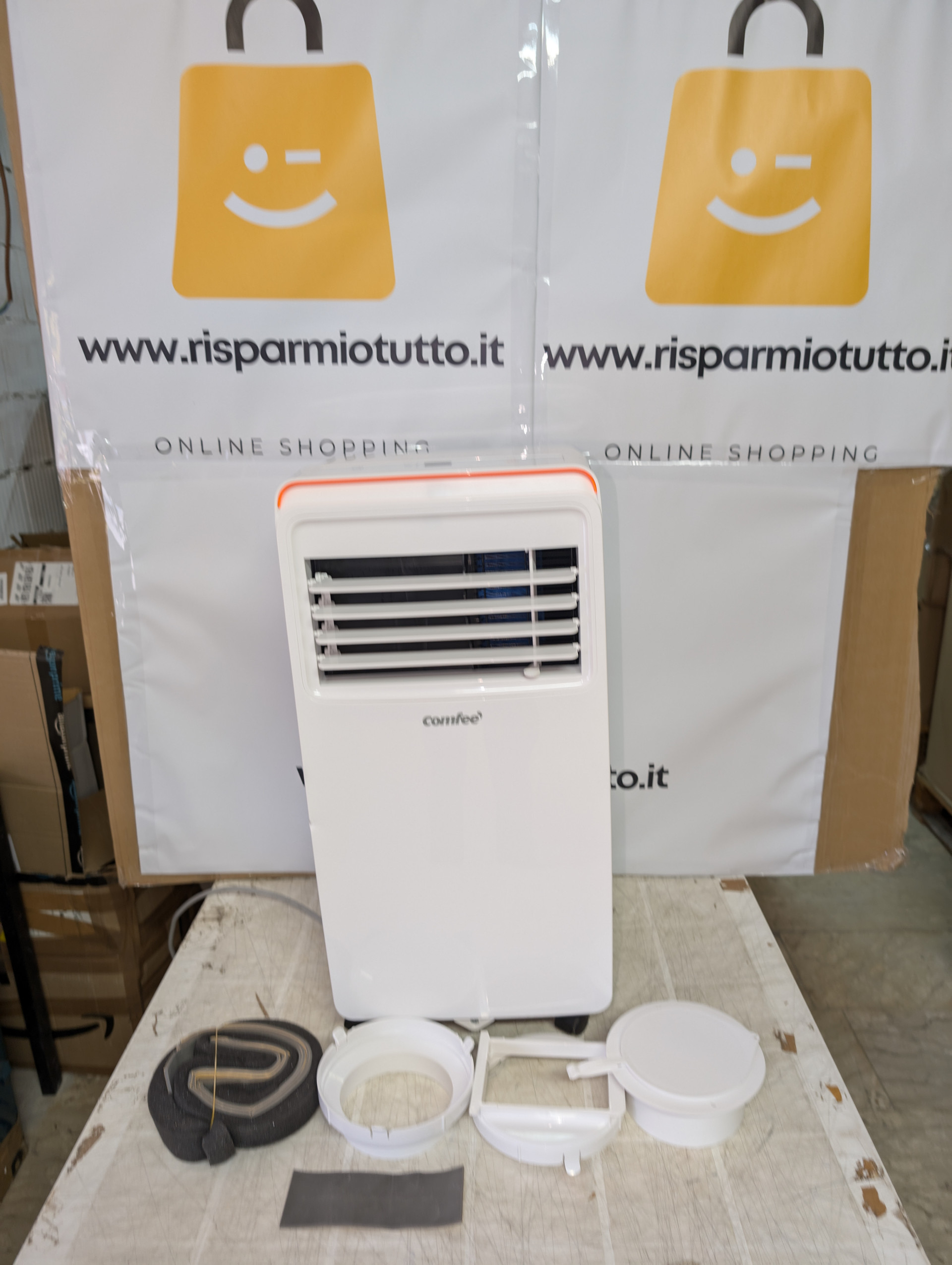 COMFEE' Condizionatore Portatile 5000 BTU/H, AMBRA 6C, 1,4kW, 17㎡/50m³, 3-in-1 Climatizzatore Portatile, Ventilatore, Raffreddamento, Deumidificazione, 24H Timer, Sleep Mode, Funzione Follow-me